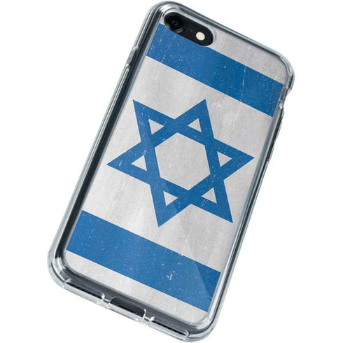 Israel Flag Distressed iPhone SE (2nd & 3rd Gen) Clear Case